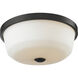 Montego 3 Light 17.75 inch Coppery Bronze Flush Mount Ceiling Light