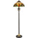 Evelyn 60 inch 75.00 watt Antique Brass Floor Lamp Portable Light