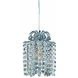 Milieu Mini Pendant 1 Light 5.5 inch Chrome Mini Pendant Ceiling Light in Firenze Clear
