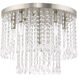 Elizabeth 6 Light 18 inch Brushed Nickel Flush Mount Ceiling Light