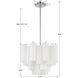 Addis 4 Light 17.75 inch Polished Chrome Chandelier Ceiling Light in White