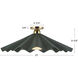 Furrow 1 Light 25 inch Pine Green Semi-Flush Mount Ceiling Light