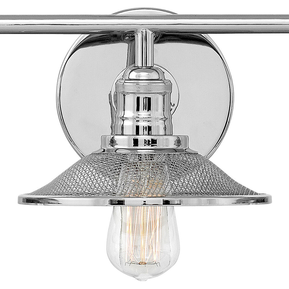 Rigby 3 Light 27 inch Polished Nickel Vanity Light Wall Light