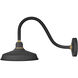 Foundry Classic Outdoor Barn Light in Textured Black, Gooseneck