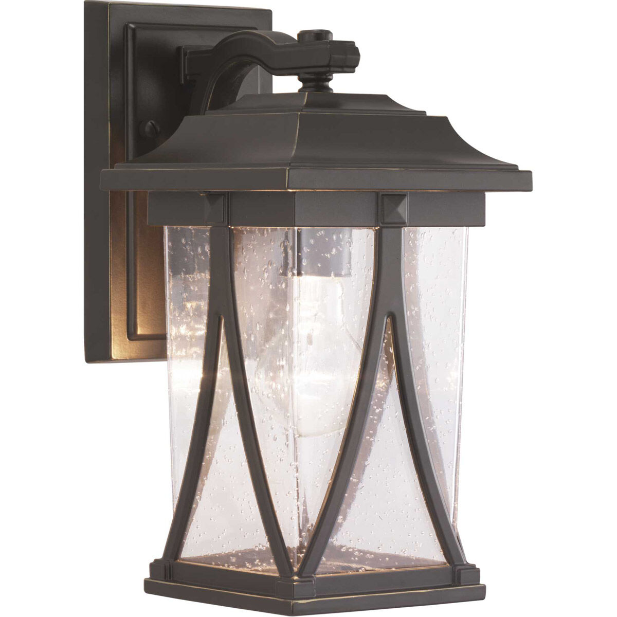 Luce 1 Light 12 inch Antique Bronze Outdoor Wall Lantern, Small
