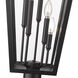 Gannon 5 Light 122.25 inch Black Outdoor Post Mounted Fixture in G9