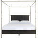 Reese Cerused Forest Black and Dark Antique Brass King Bed