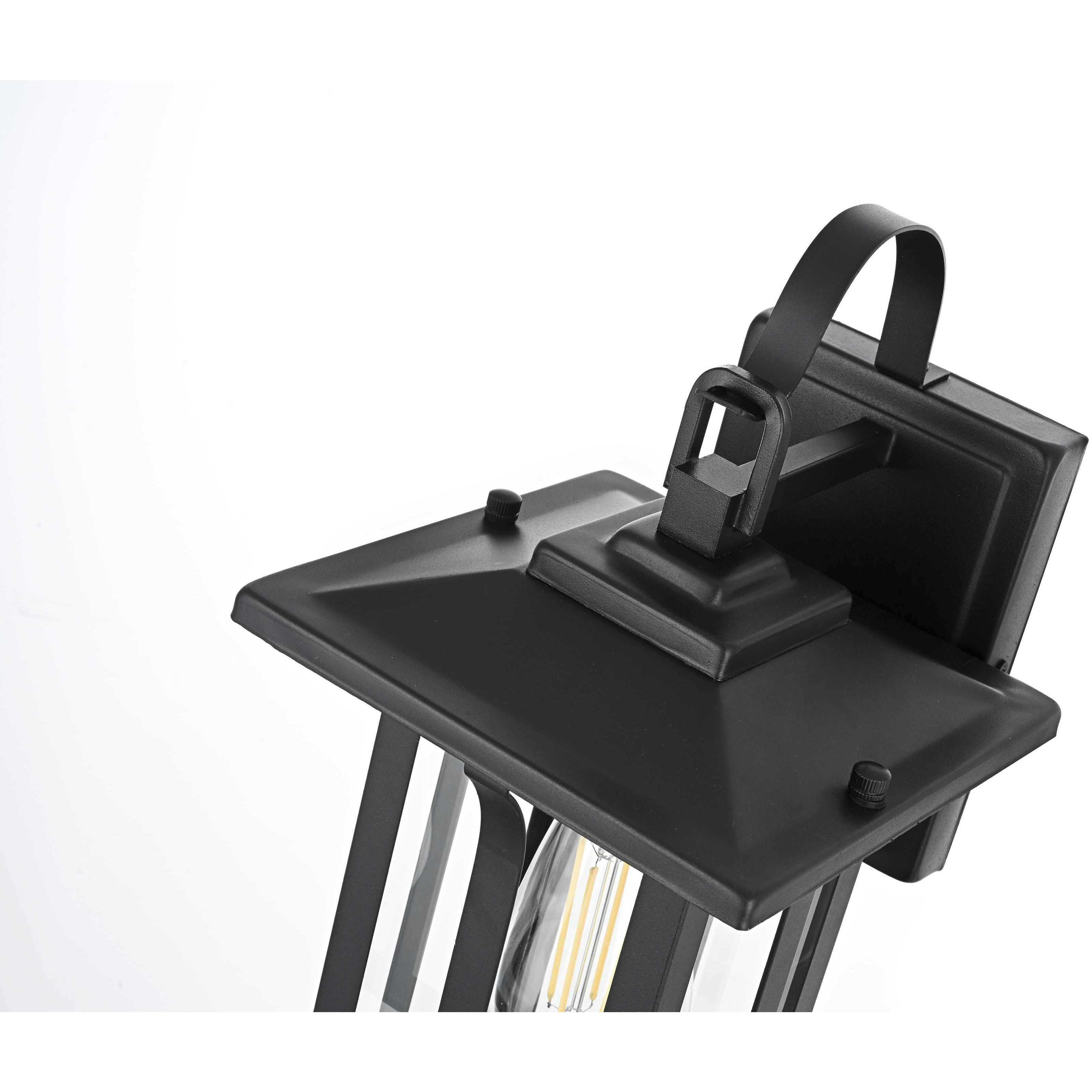 Thayer 1 Light 13.5 inch Black Outdoor Wall Sconce