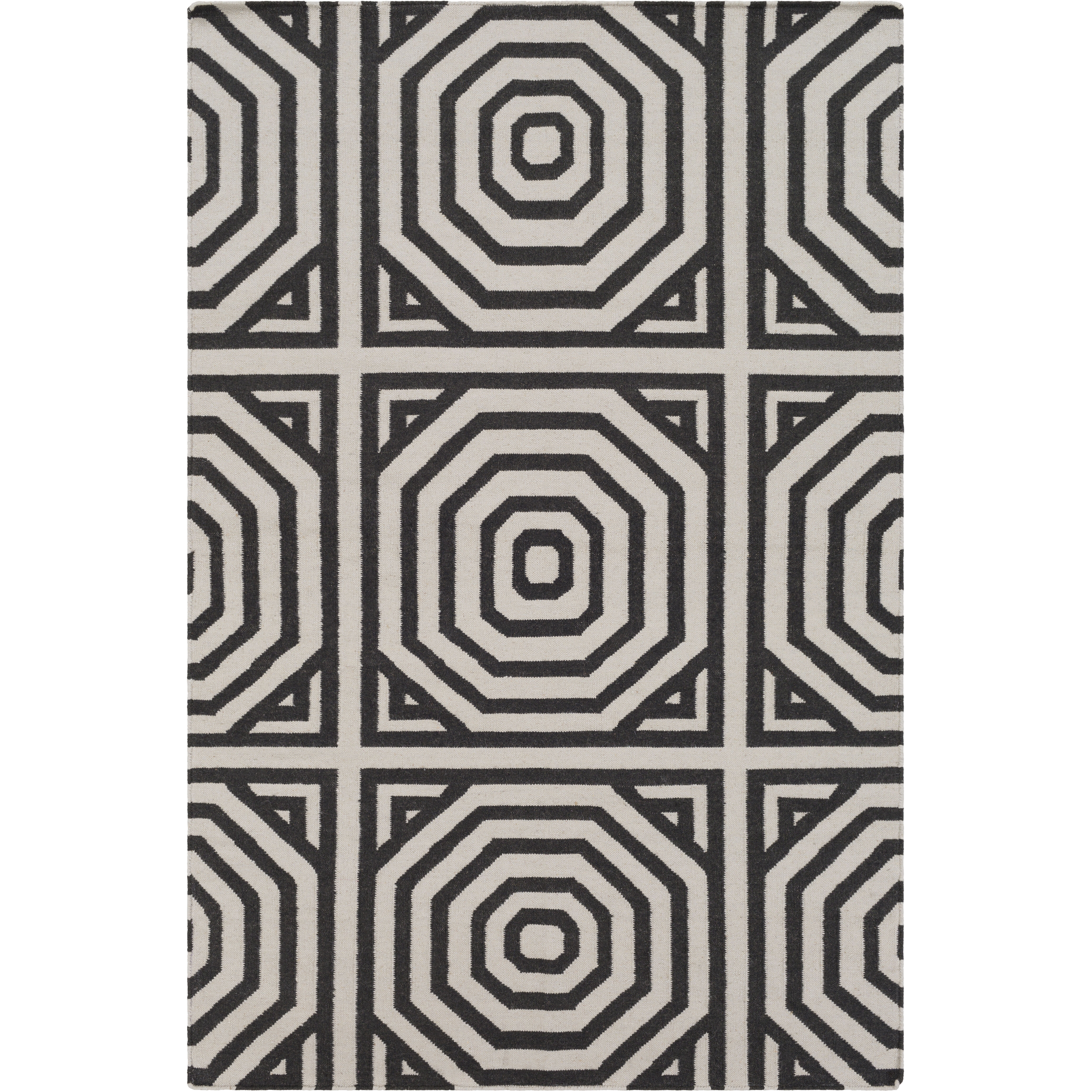 Rivington 36 X 24 inch Gray and Neutral Area Rug, Wool