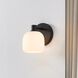 Valentina 1 Light 6.25 inch Matte Black Vanity Light Wall Light