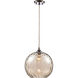 Riverstone 1 Light 11.5 inch Polished Chrome Pendant Ceiling Light
