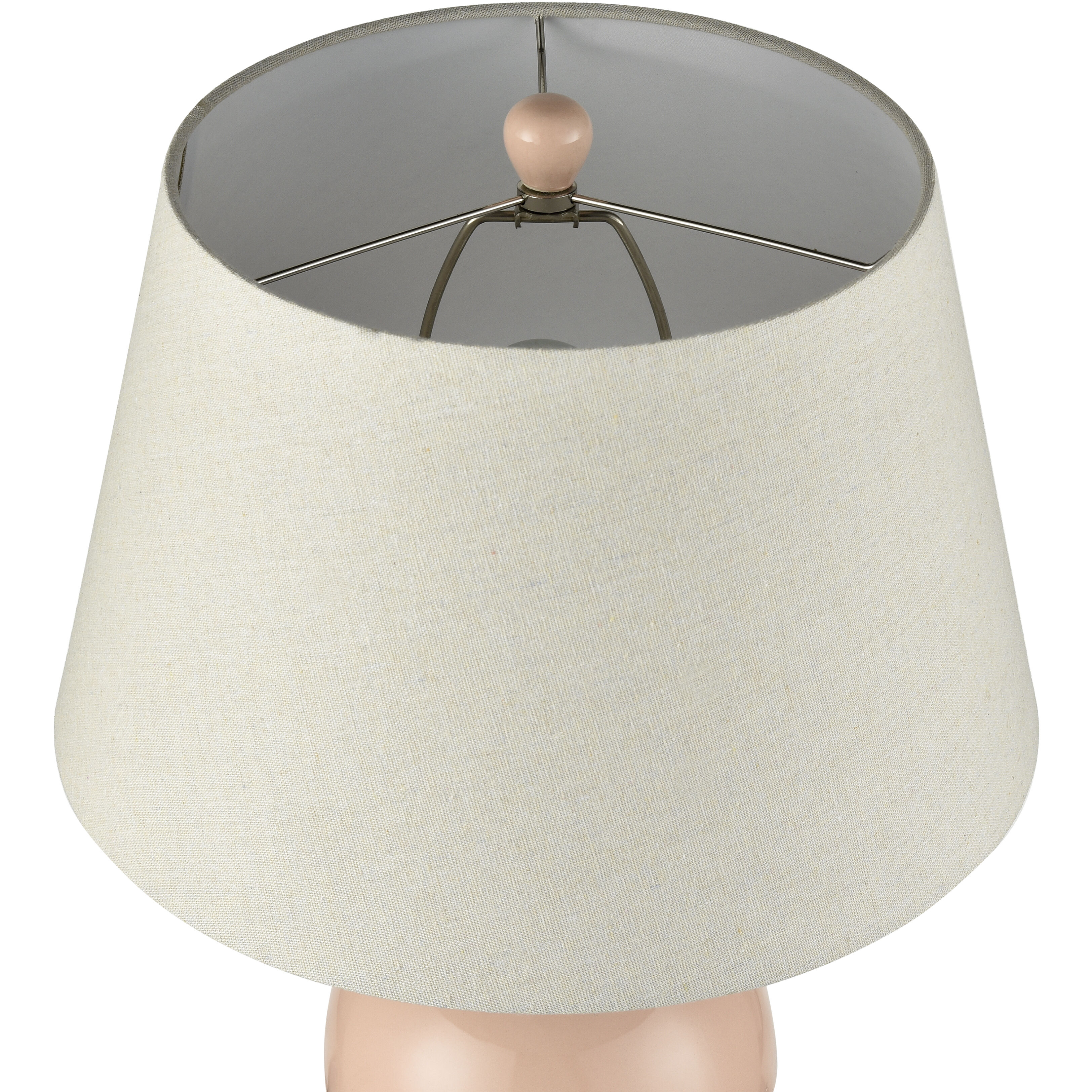 Monrow 23.5 inch 9 watt Light Coral Glazed Table Lamp Portable Light