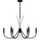 Cecily 6 Light 32 inch Matte Black Chandelier Ceiling Light