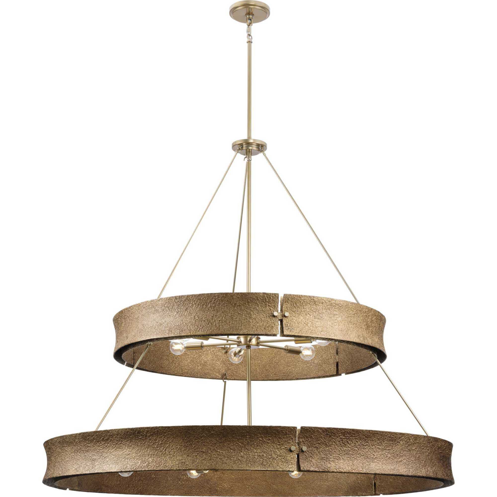 Lusail 13 Light 48 inch Soft Gold Chandelier Ceiling Light, Design Series