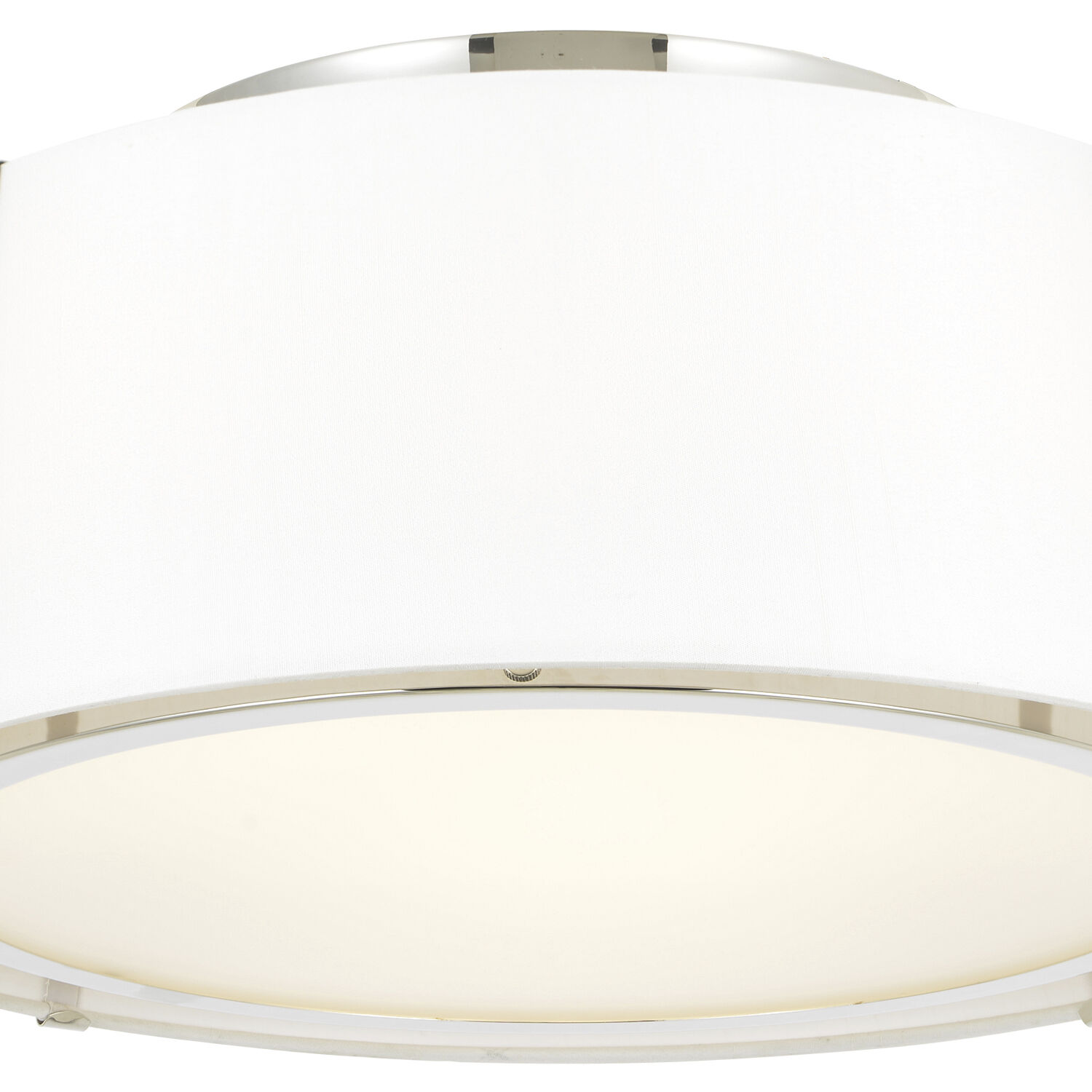 Fulton 3 Light 18 inch Polished Nickel Semi Flush Ceiling Light