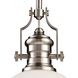 Chadwick 1 Light 13 inch Satin Nickel Pendant Ceiling Light