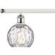Ballston Athens Water Glass LED 46 inch White and Polished Chrome Island Light Ceiling Light