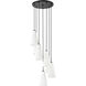 Farrell 7 Light 18 inch Matte Black Chandelier Ceiling Light