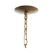 Layla 4 Light 36 inch Antique Brass and Nickel Chandelier Ceiling Light
