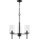 Oakland 3 Light 19 inch Black Chandelier Ceiling Light
