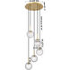 Barrington 5 Light 15.75 inch Satin Nickel Mini Pendant Ceiling Light
