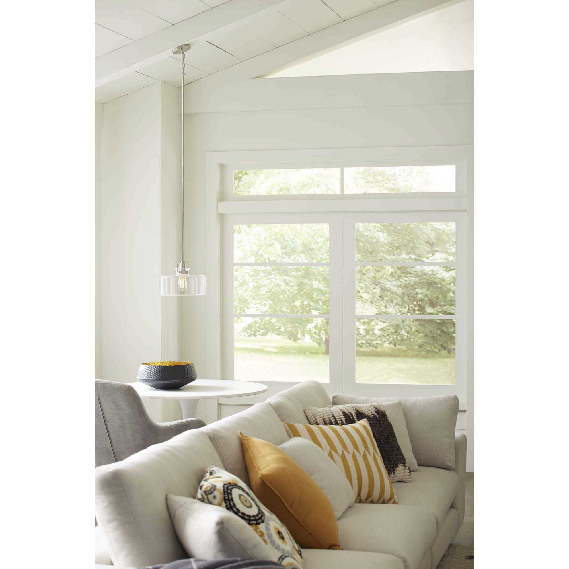 Aft 1 Light 12 inch Brushed Nickel Pendant Ceiling Light