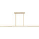Sean Lavin Cityscape 2 Light 72.3 inch Hand Rubbed Antique Brass Linear Chandelier Ceiling Light