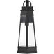 Payne 1 Light 21.38 inch Matte Black Outdoor Wall Lantern