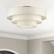 Manorwood 5 Light 28 inch English Bronze Semi Flush Mount Ceiling Light, Extra Large