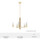 Gatz 5 Light 24 inch Alturas Gold Chandelier Ceiling Light