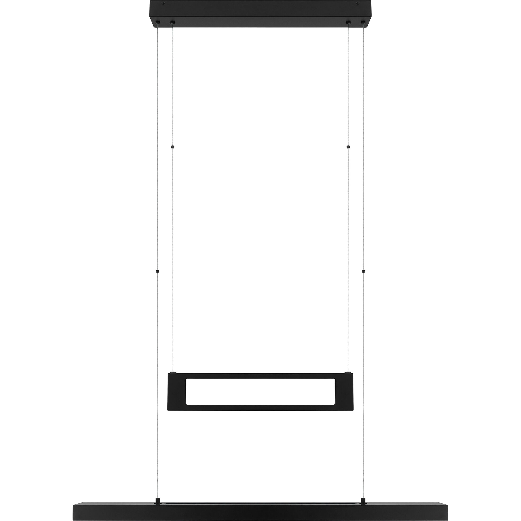 Sylvanus LED 38 inch Matte Black Island Light Ceiling Light