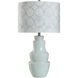 Dynasty 30.75 inch 100.00 watt Faint Whisper Blue Table Lamp Portable Light