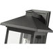 Portland 1 Light 15.75 inch Black Outdoor Wall Light