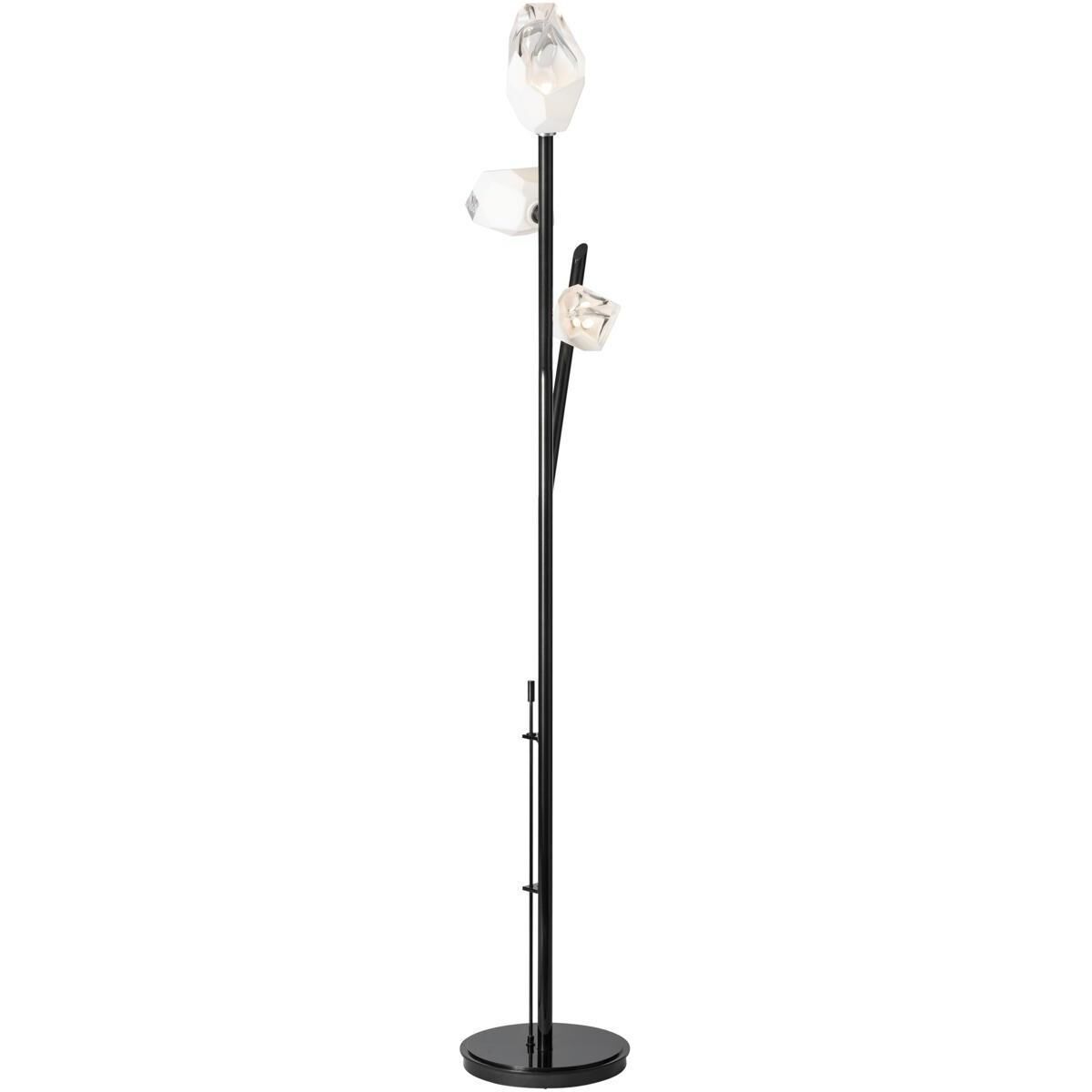 Chrysalis 74.4 inch 5 watt Ink Floor Lamp Portable Light in White Crystal