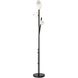 Chrysalis 74.4 inch 5 watt Ink Floor Lamp Portable Light in White Crystal