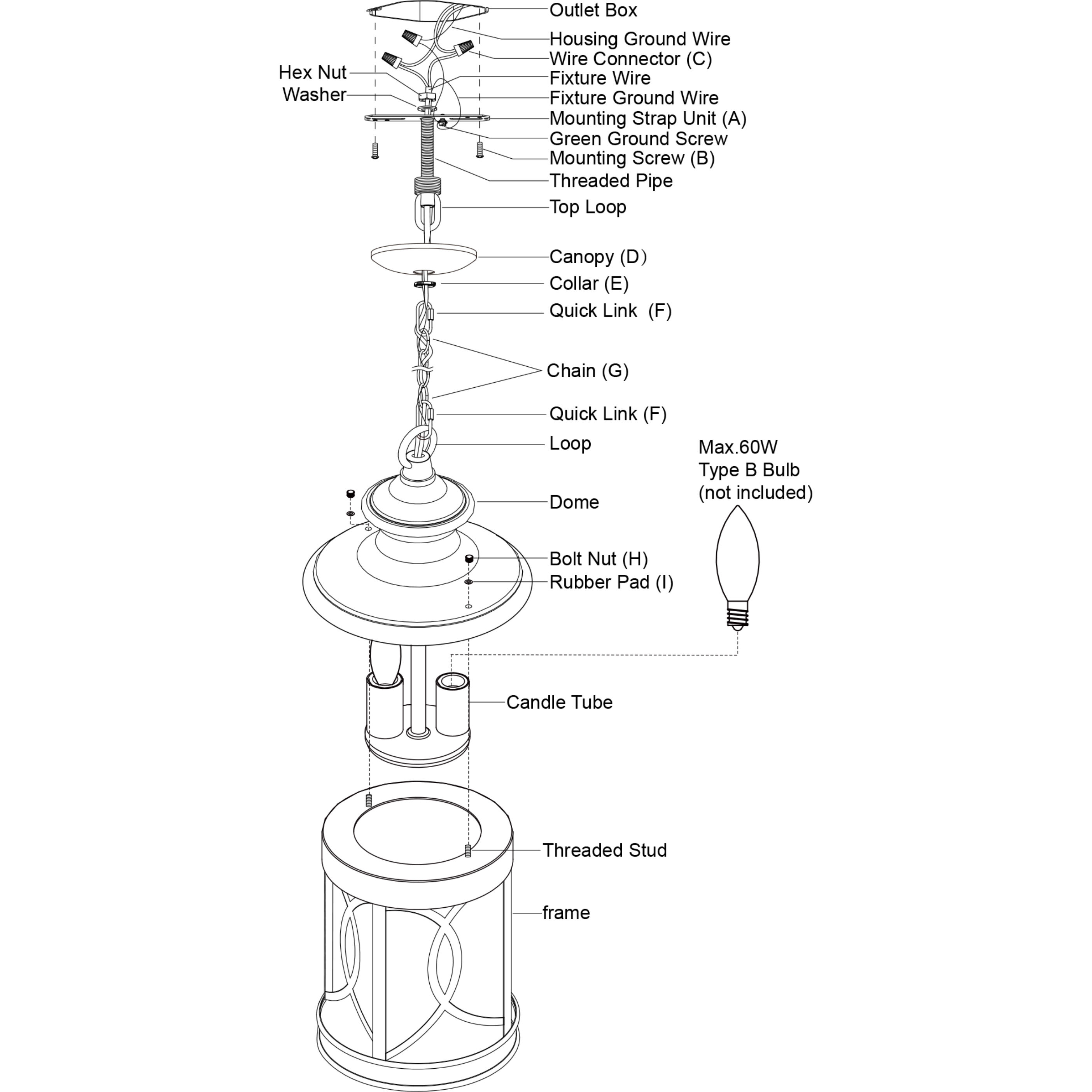 Magnolia LED 7.5 inch Oil Rubbed Bronze Outdoor Pendant