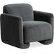 Fallon Grey Slipper Chair, Accent Chair