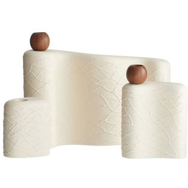 Hesner 10 X 4 inch Candleholders, Set of 3