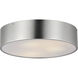 Tommy 3 Light 16 inch Satin Nickel Flush Mount Ceiling Light