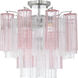 Addis 4 Light 17.75 inch Polished Chrome Semi Flush Ceiling Light in Spring