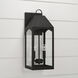 Burton 2 Light 21 inch Black Outdoor Wall Lantern