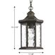 Edition 1 Light 7 inch Antique Bronze Outdoor Hanging Lantern