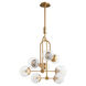 Drea 8 Light 29 inch Aged Brass Pendant Ceiling Light