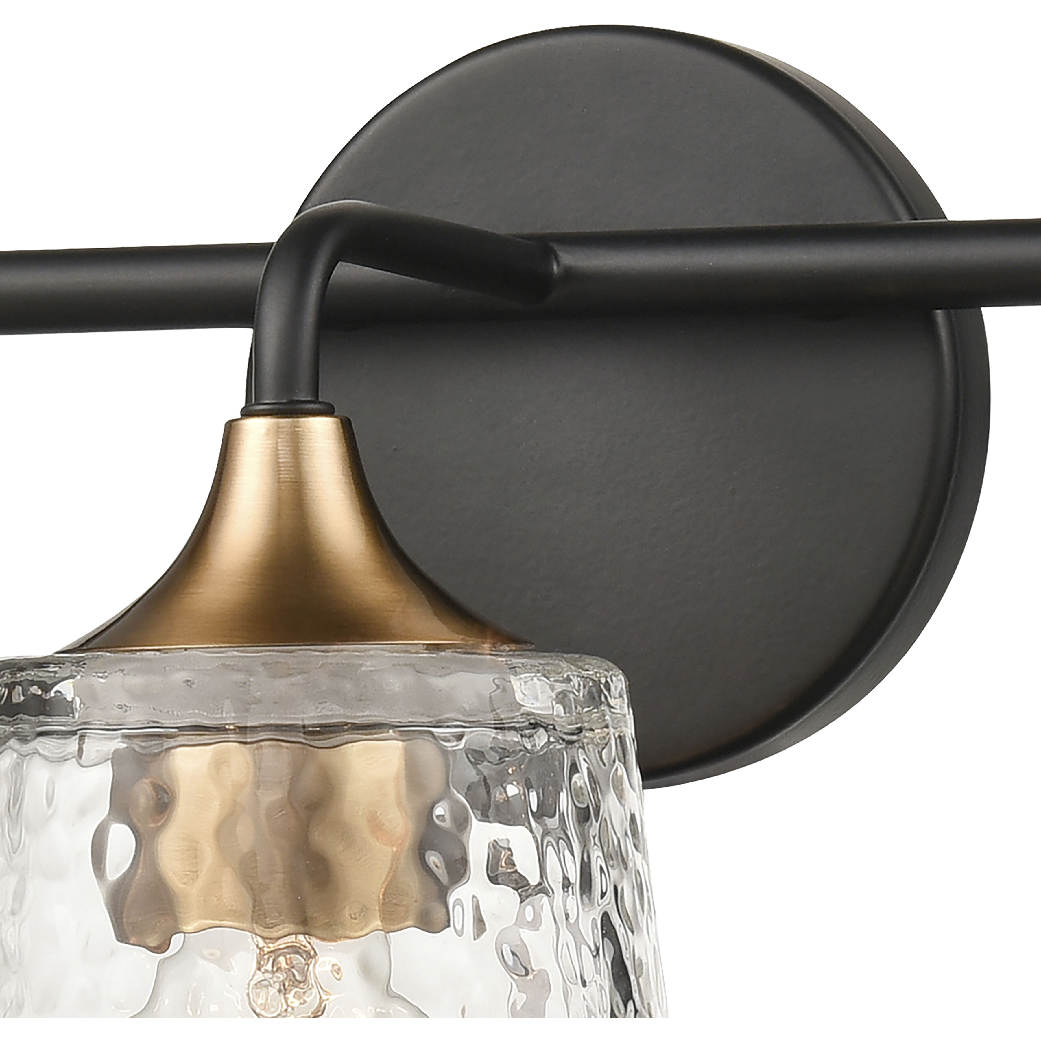 Hamy 3 Light 23 inch Matte Black Vanity Light Wall Light