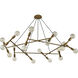 Guesting 20 Light 54 inch Antique Brass Chandelier Ceiling Light