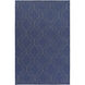 Seabrook 66 X 42 inch Dark Blue/Gray Handmade Rug