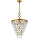 Nordic 5 Light 18 inch Brass Pendant Ceiling Light