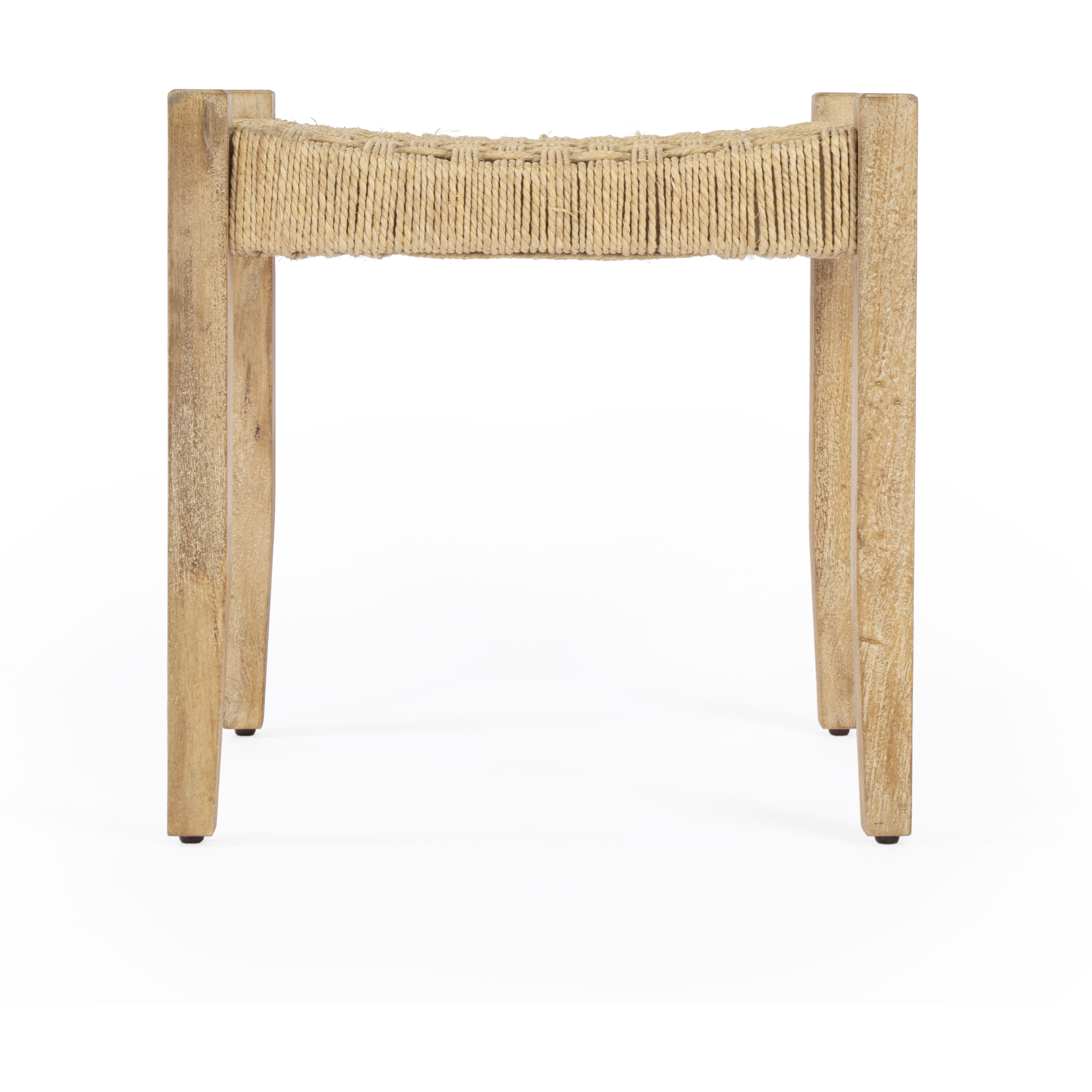 Garner Woven Jute Accent Stool in Natural