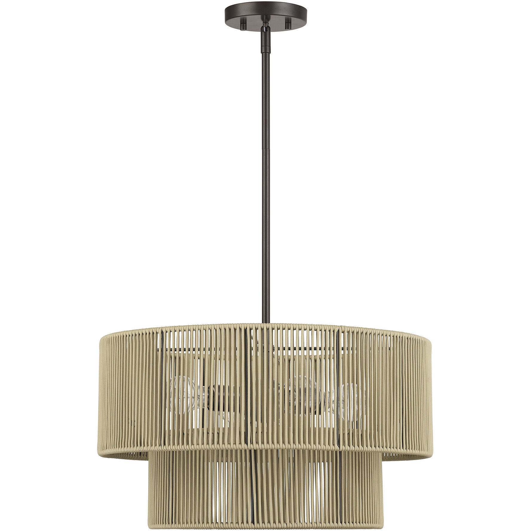 Acordia 4 Light 20 inch English Bronze Pendant Chandelier Ceiling Light