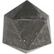 Polyhedron Black Marble Object